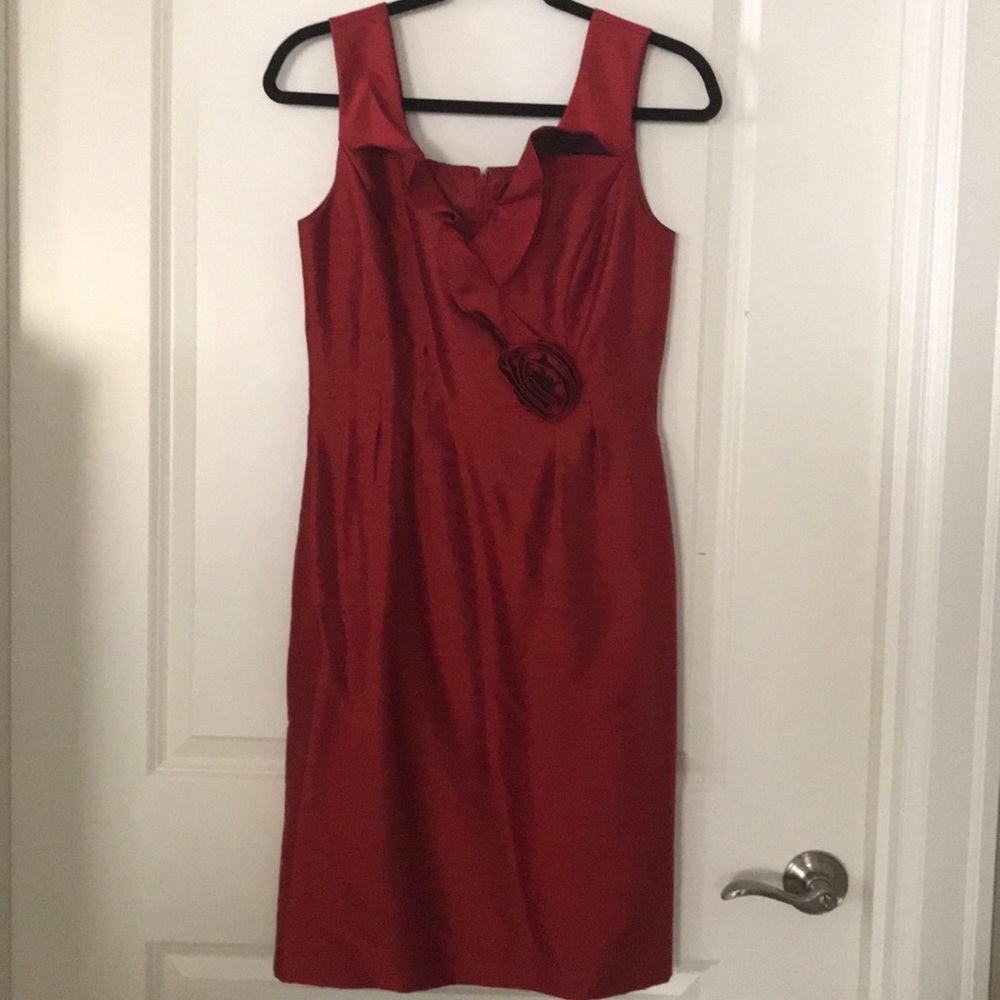 Tahari Red Cocktail Dress